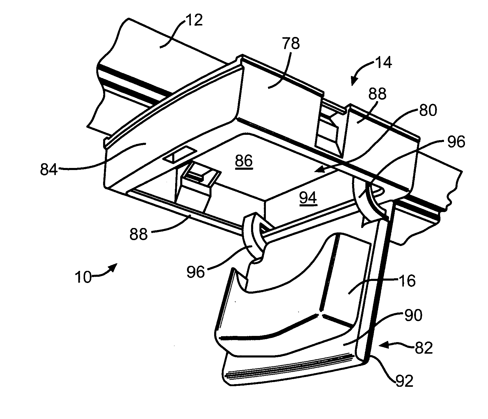 Modular storage bin for vehicle