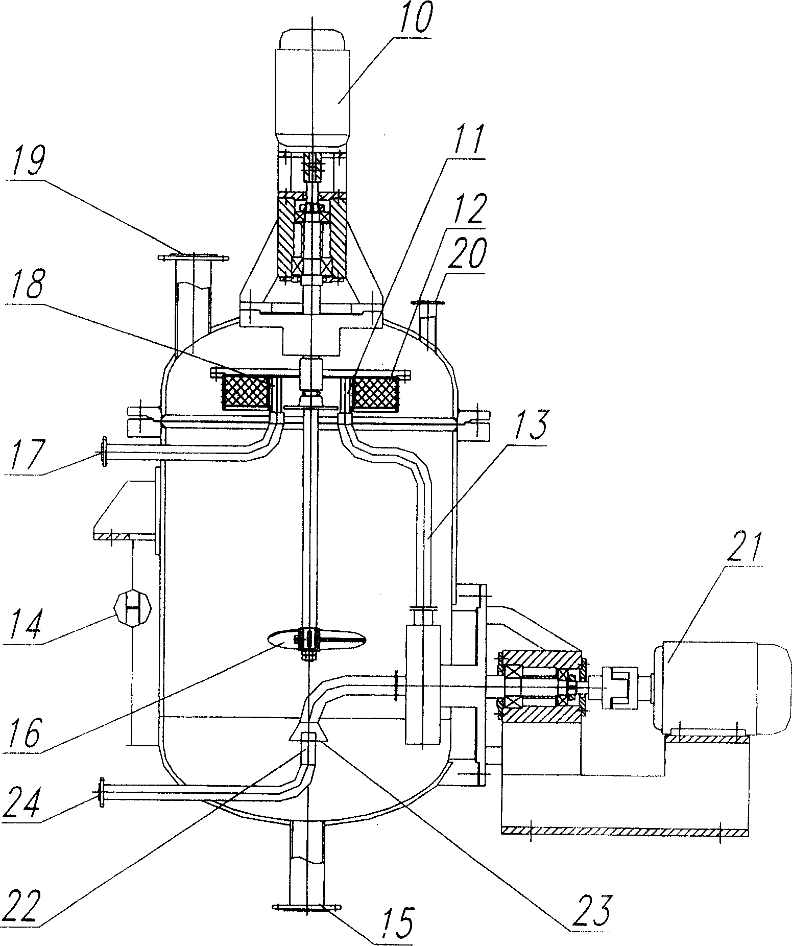 Alkylation reaction technique catalyzed by ion liquid and reactor apparatus