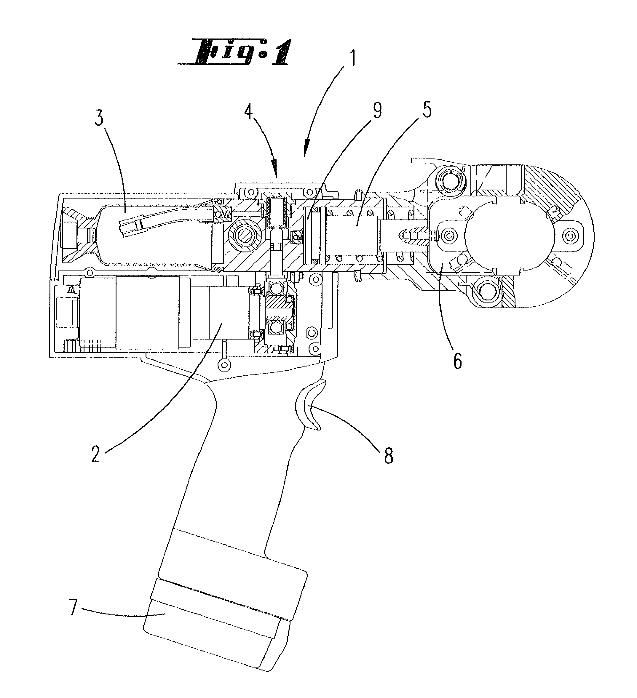 Method for the operation of a motor-driven hand-held pressing apparatus, and hand-held pressing apparatus