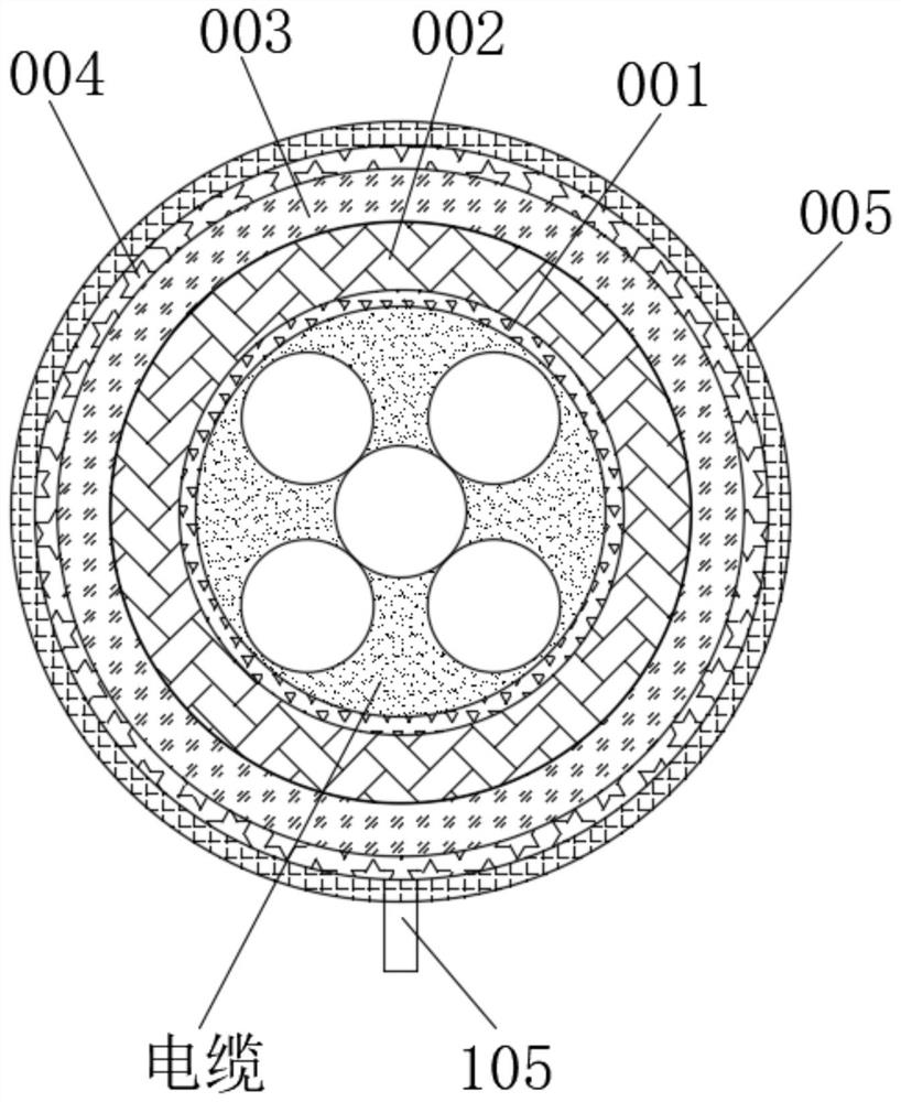 Low-temperature self-heating type cable anti-freezing protective sleeve