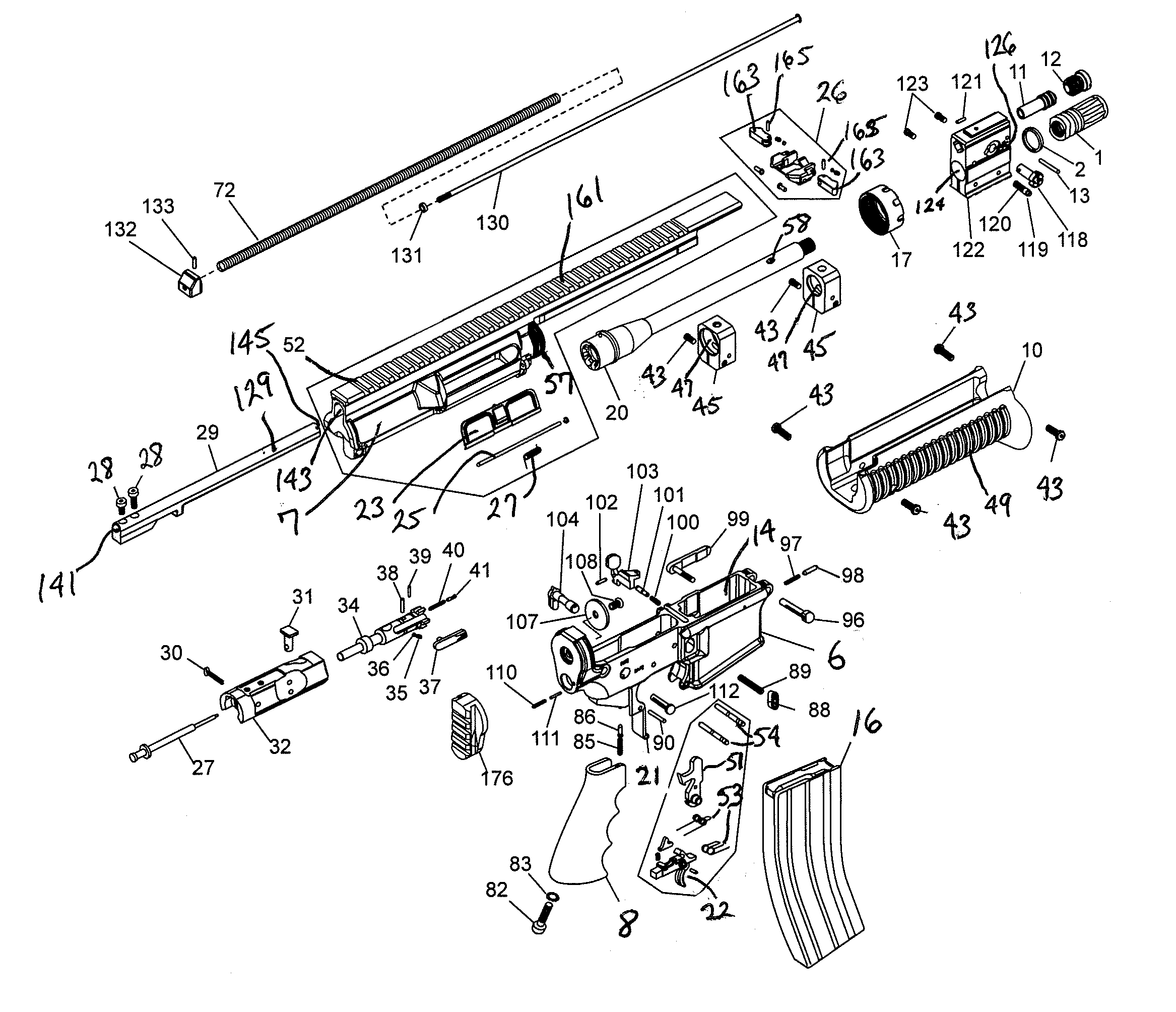 Firearm Having Gas Piston System