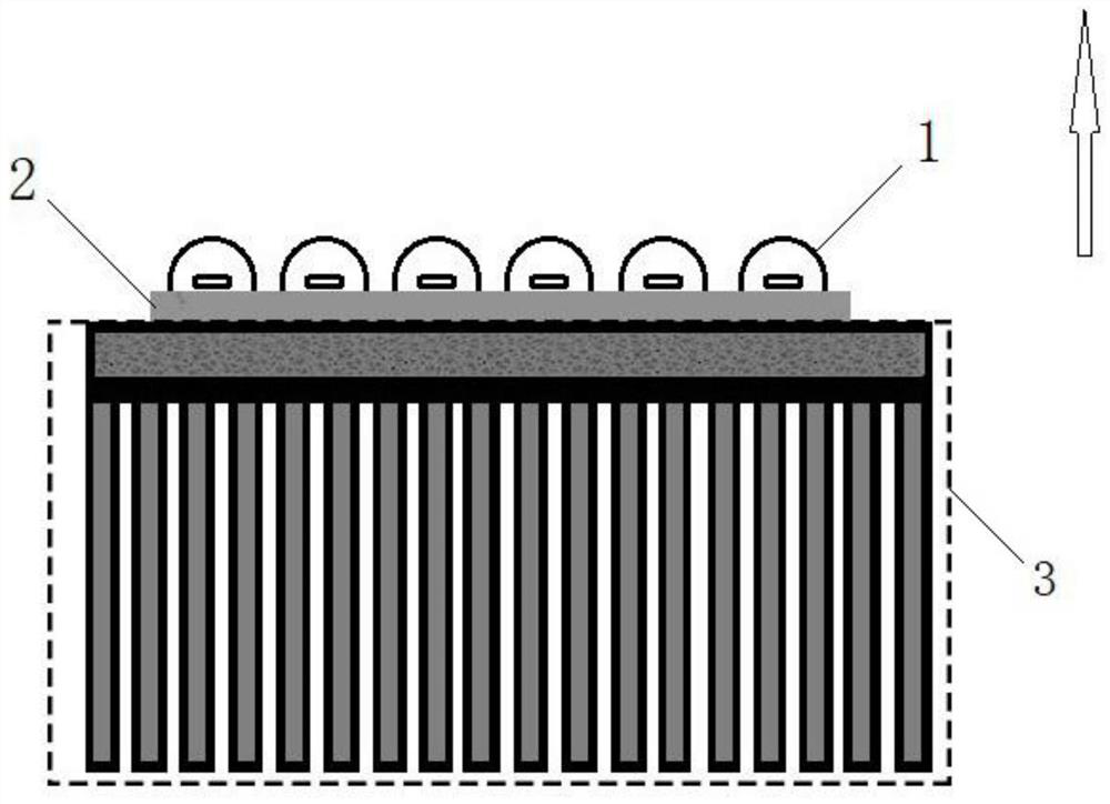 Aluminum alloy heat dissipation cavity structure containing heat accumulator for LED lamp and preparation method of aluminum alloy heat dissipation cavity structure