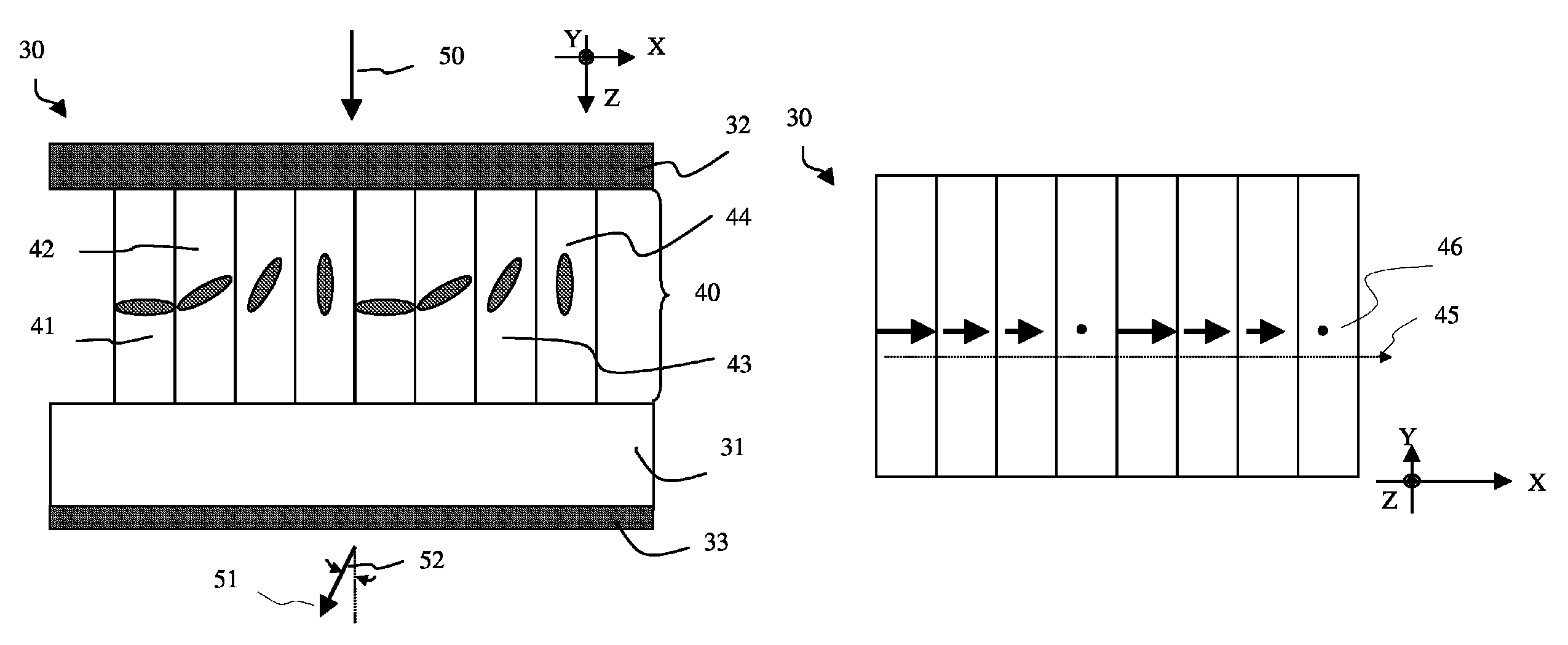 Non-etched flat polarization-selective diffractive optical elements