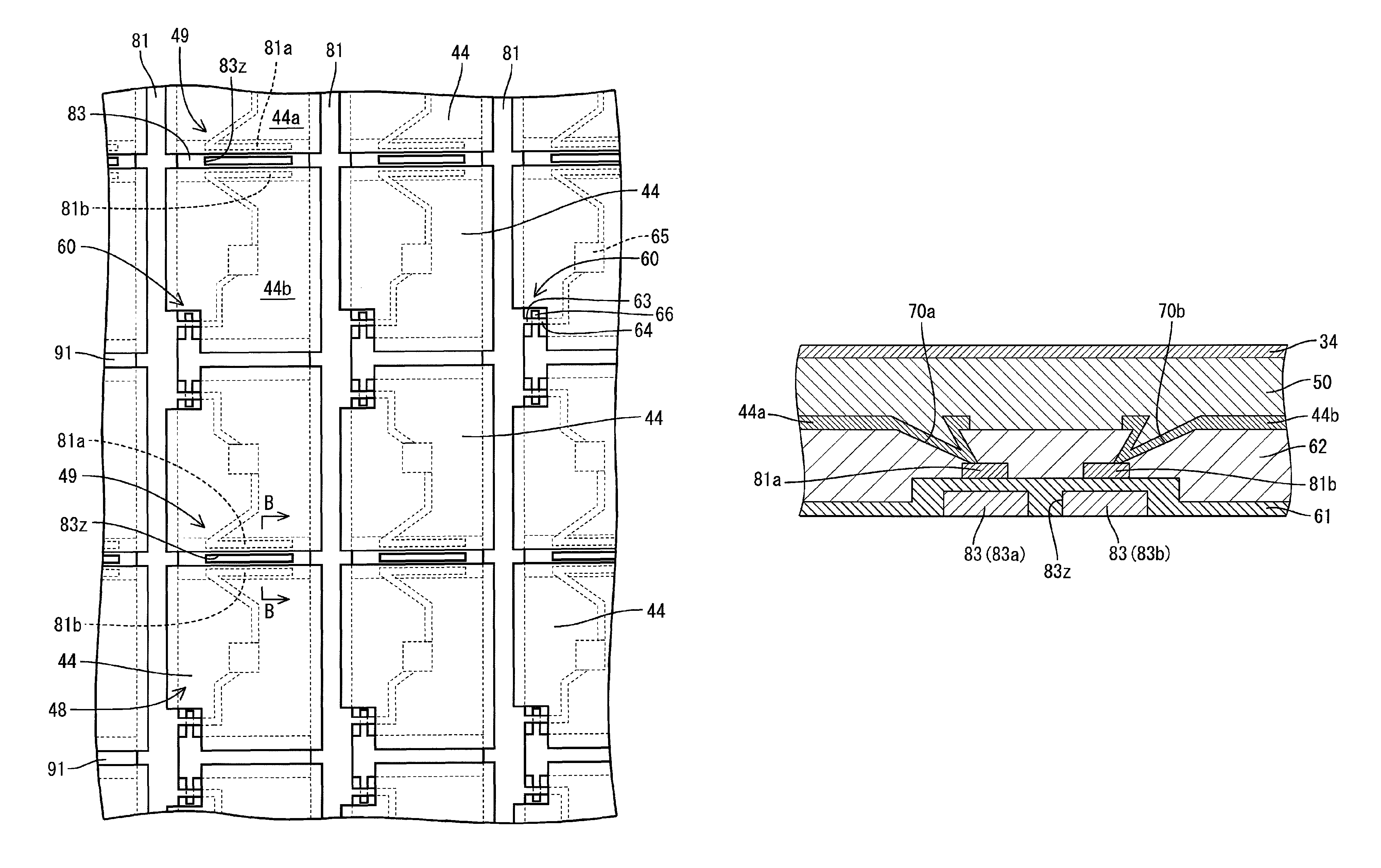 Liquid crystal device and television receiver