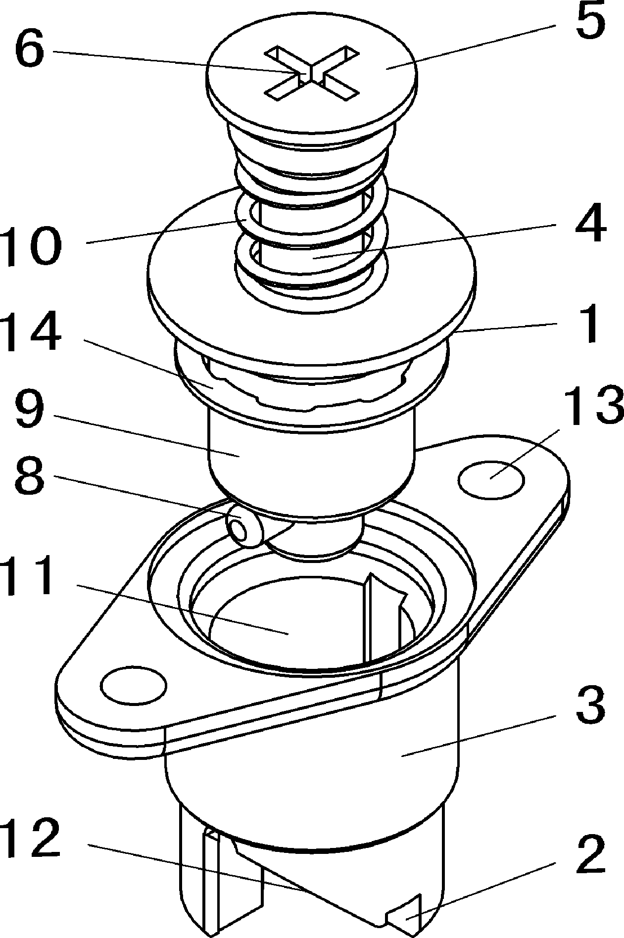 Fast-disassembly method of aeroplane access cover and bearing lock