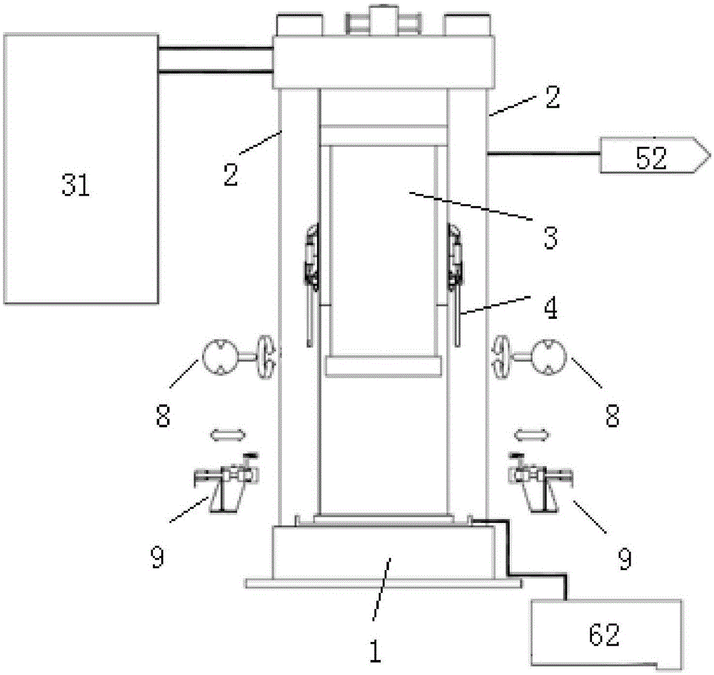 Super compacting machine used for compacting radioactive solid waste of nuclear power plant