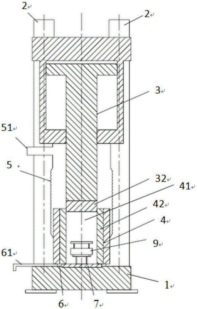 Super compacting machine used for compacting radioactive solid waste of nuclear power plant