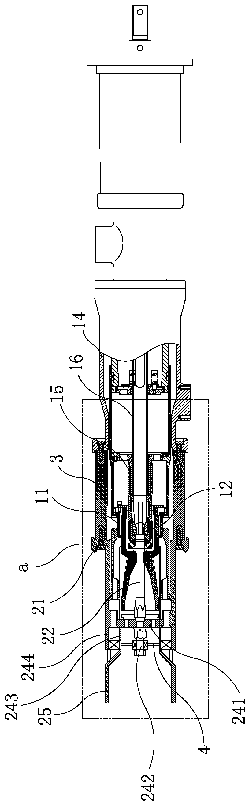 Arc extinguishing chamber insulation auxiliary structure