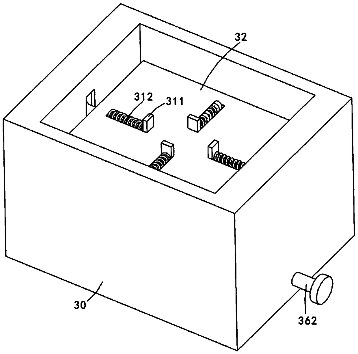 Conveying device for instrument calibration equipment