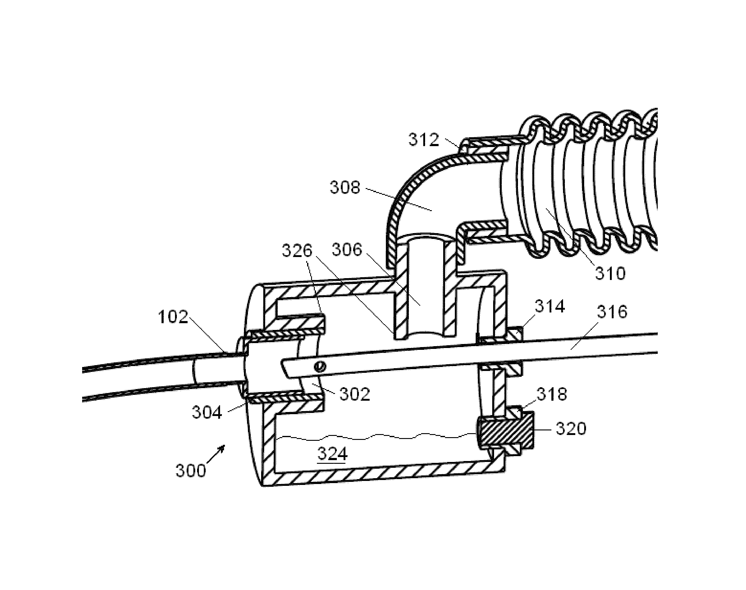 Respiratory secretion retention device, system and method