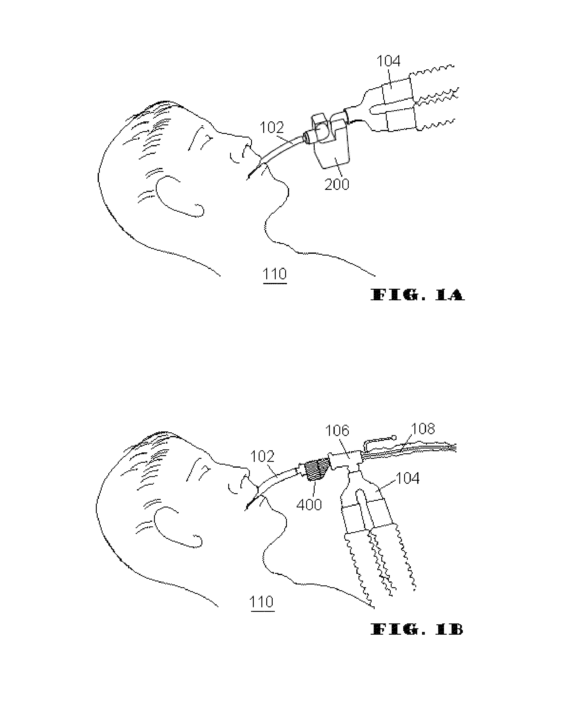 Respiratory secretion retention device, system and method