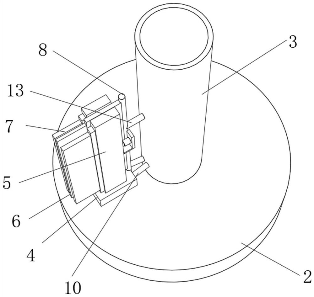 Lubricating grease coating device for electromechanical equipment installation