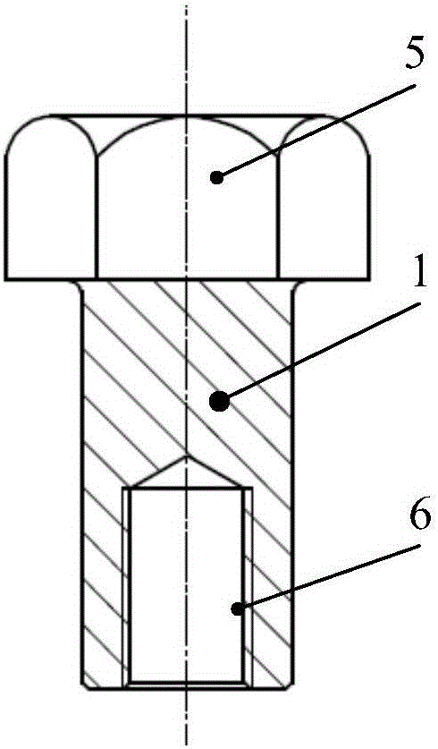 Embedded engine body sewing bolt structure and assembly technology thereof