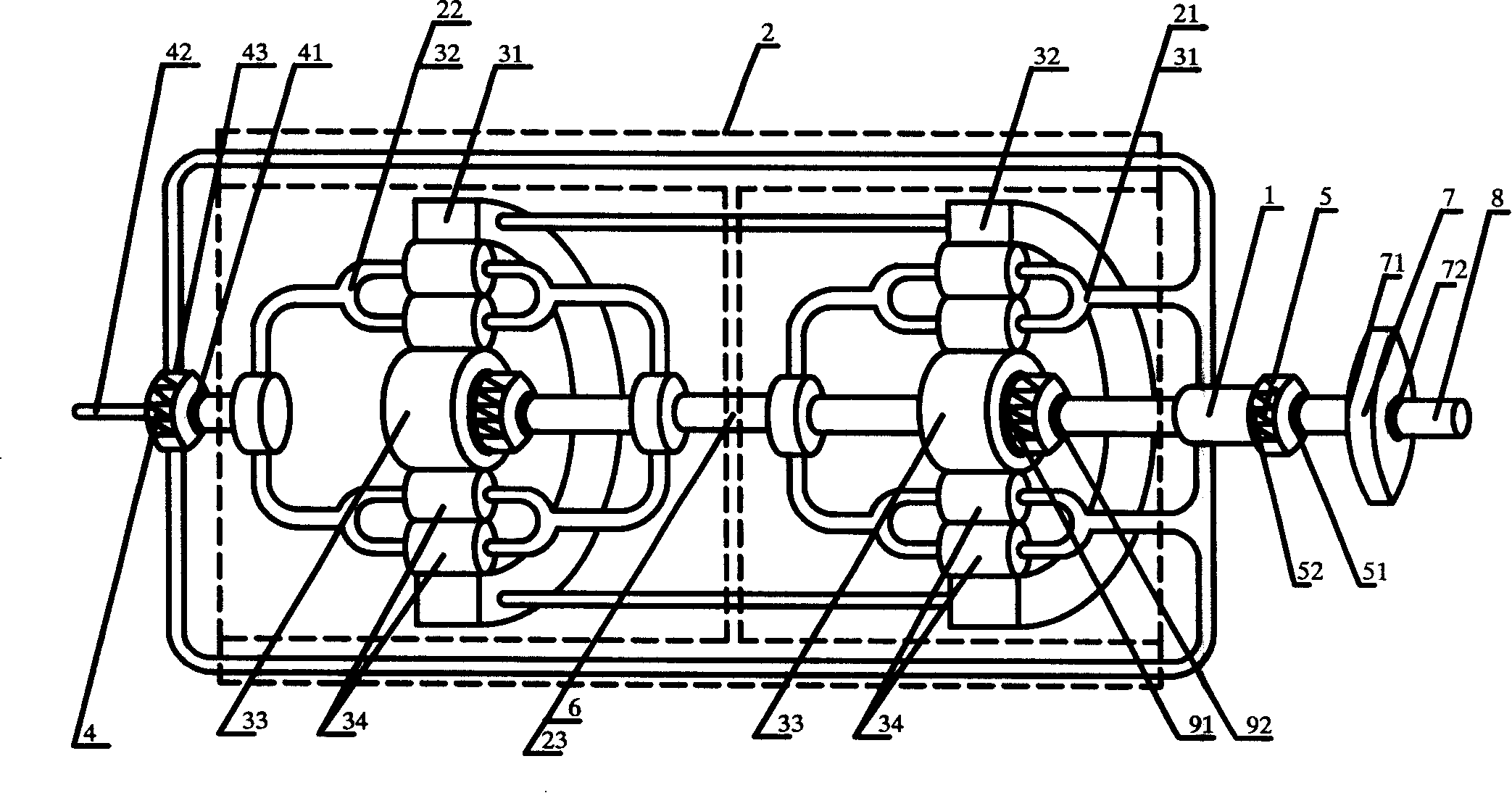 Stepless speed variator