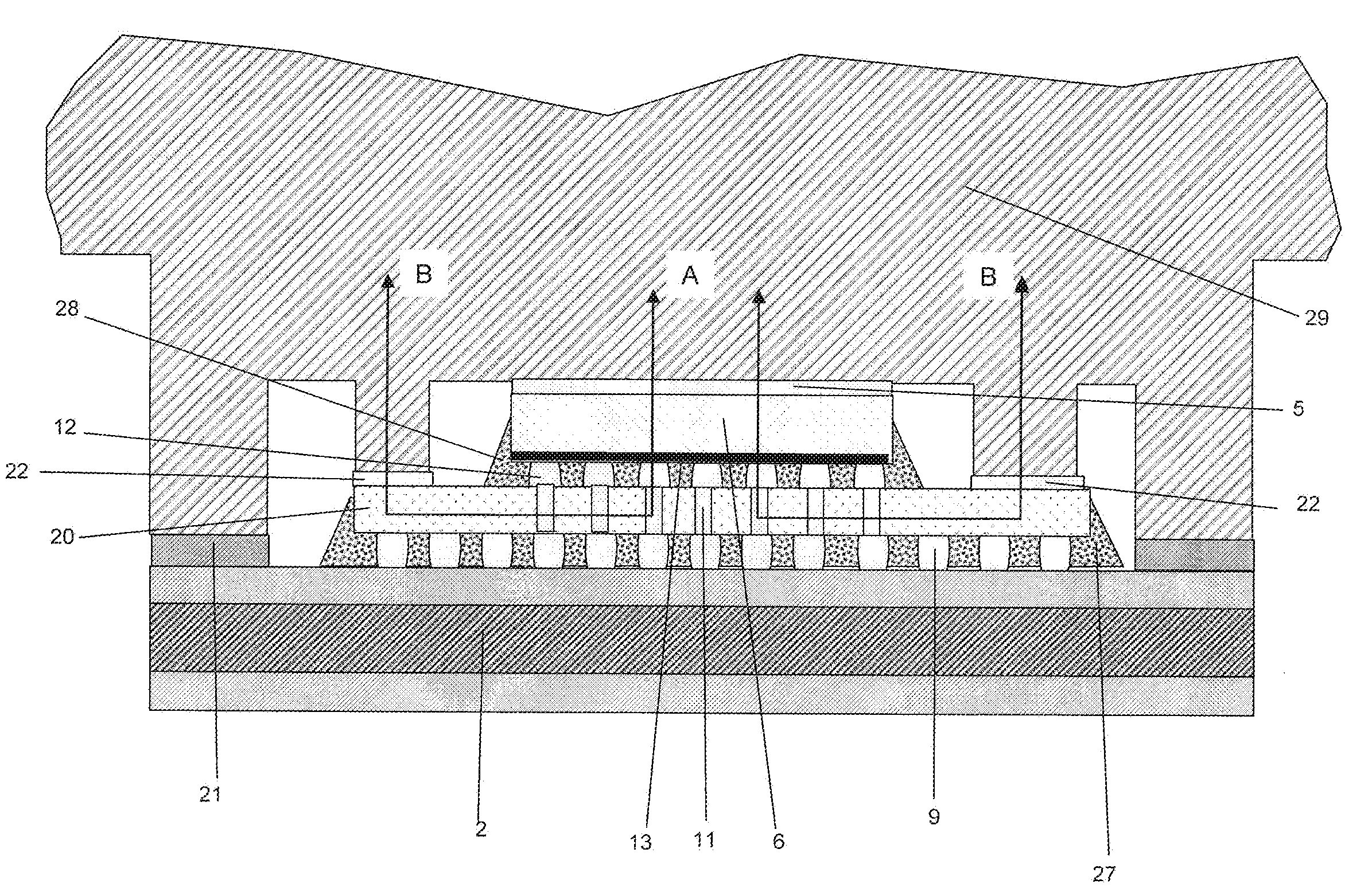 Electronic package with a thermal interposer and method of manufacturing the same