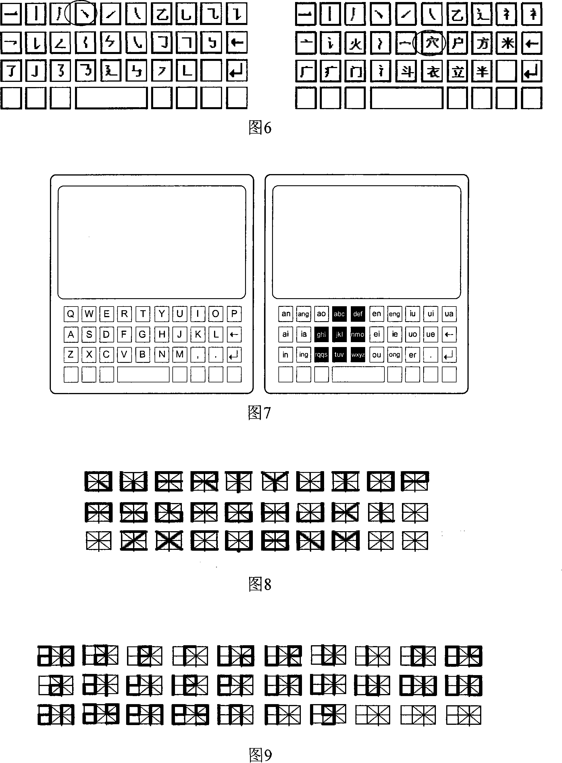 Display variable keyboard and input method