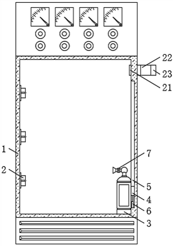 Power electrical cabinet with temperature standard-exceeding alarm function and using method thereof