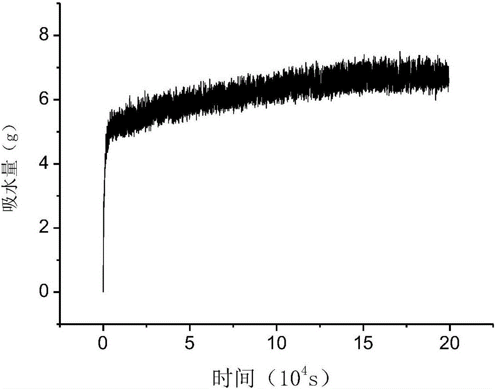 Measuring method for coal rock capillary water absorption amount