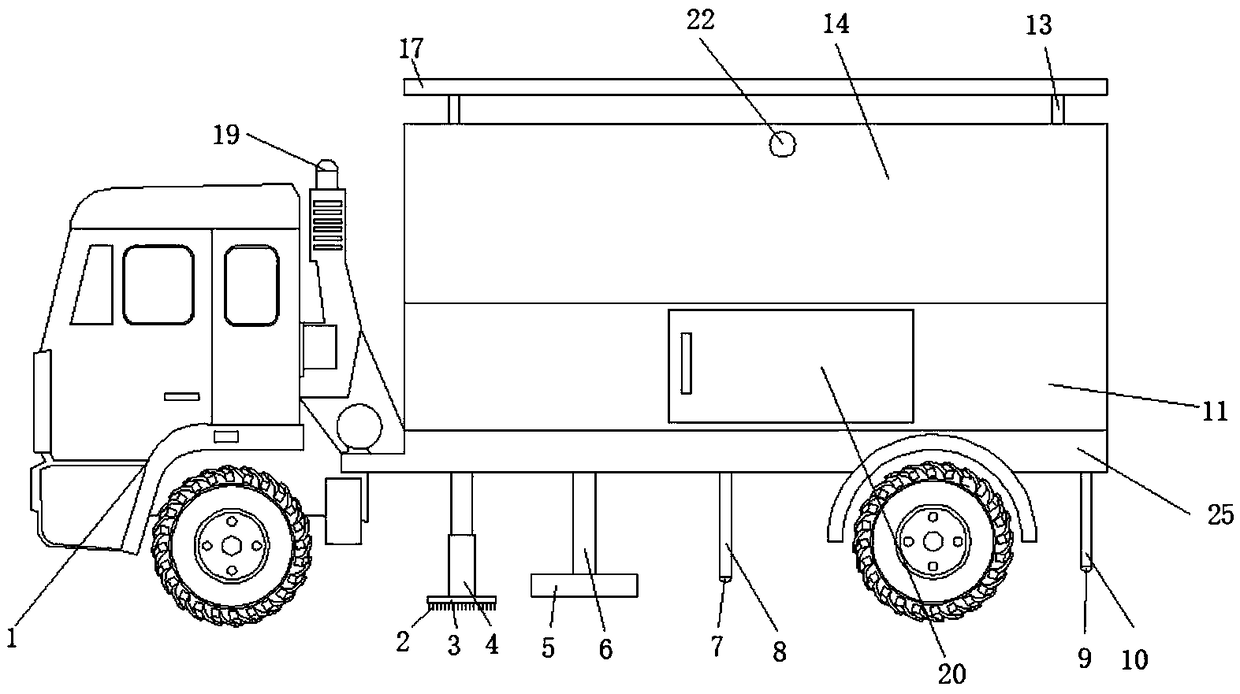 Cleaning vehicle with water spraying function for road surface cleaning