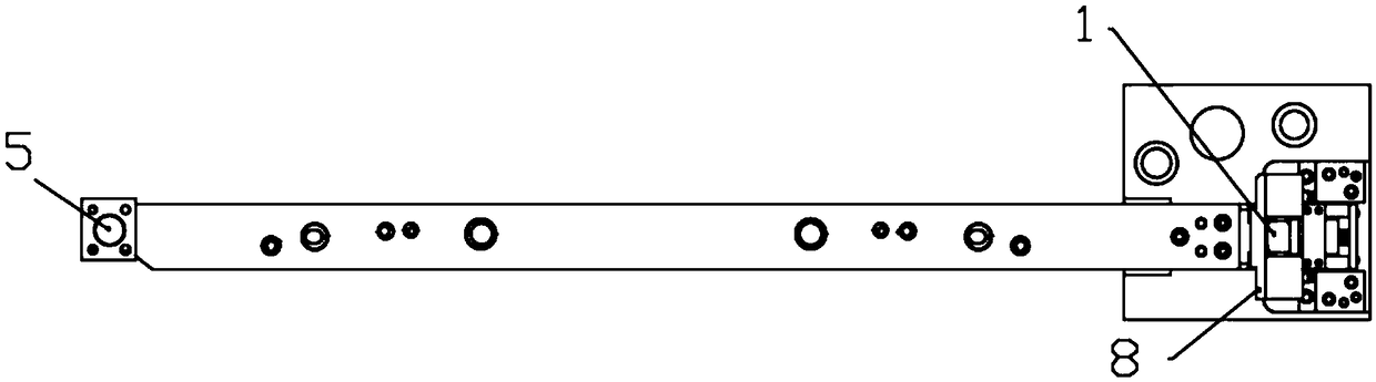 Square tube punching device and process