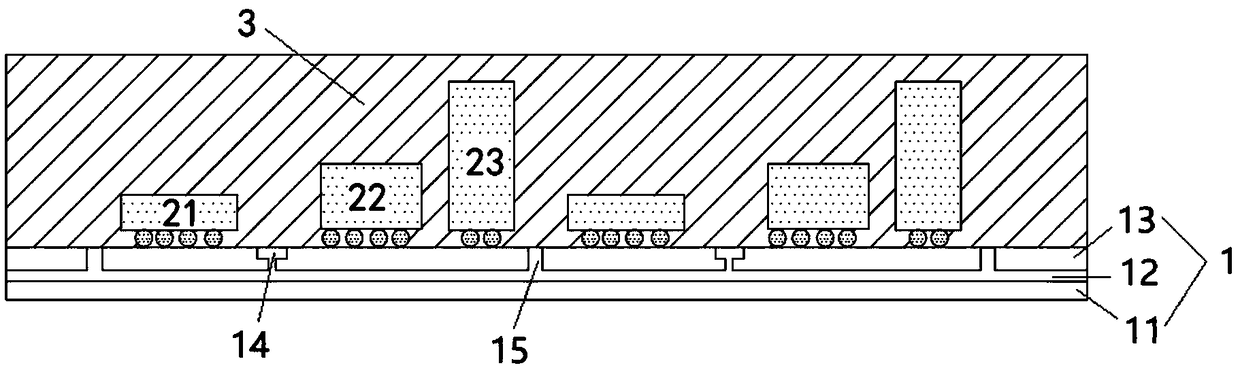 Manufacturing method of Sip module with electromagnetic shielding structure and device