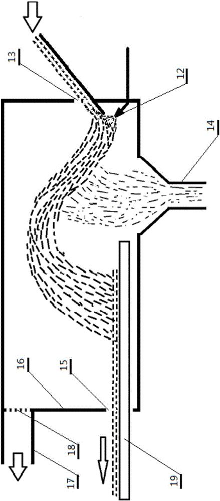 Winnowing type system for re-moisturizing tobacco shreds with dried heads and tails