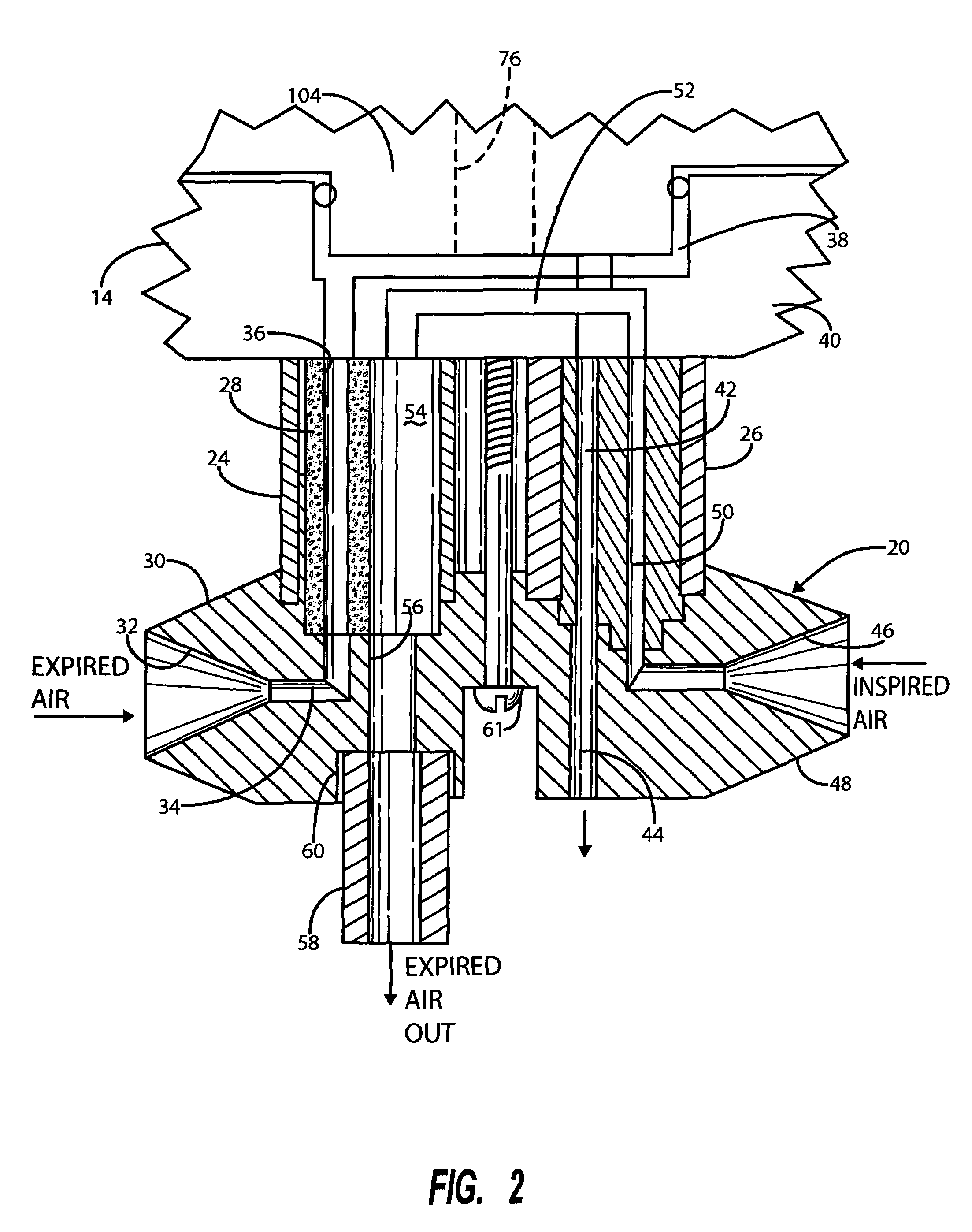 Respiratory exchange ratio sensor