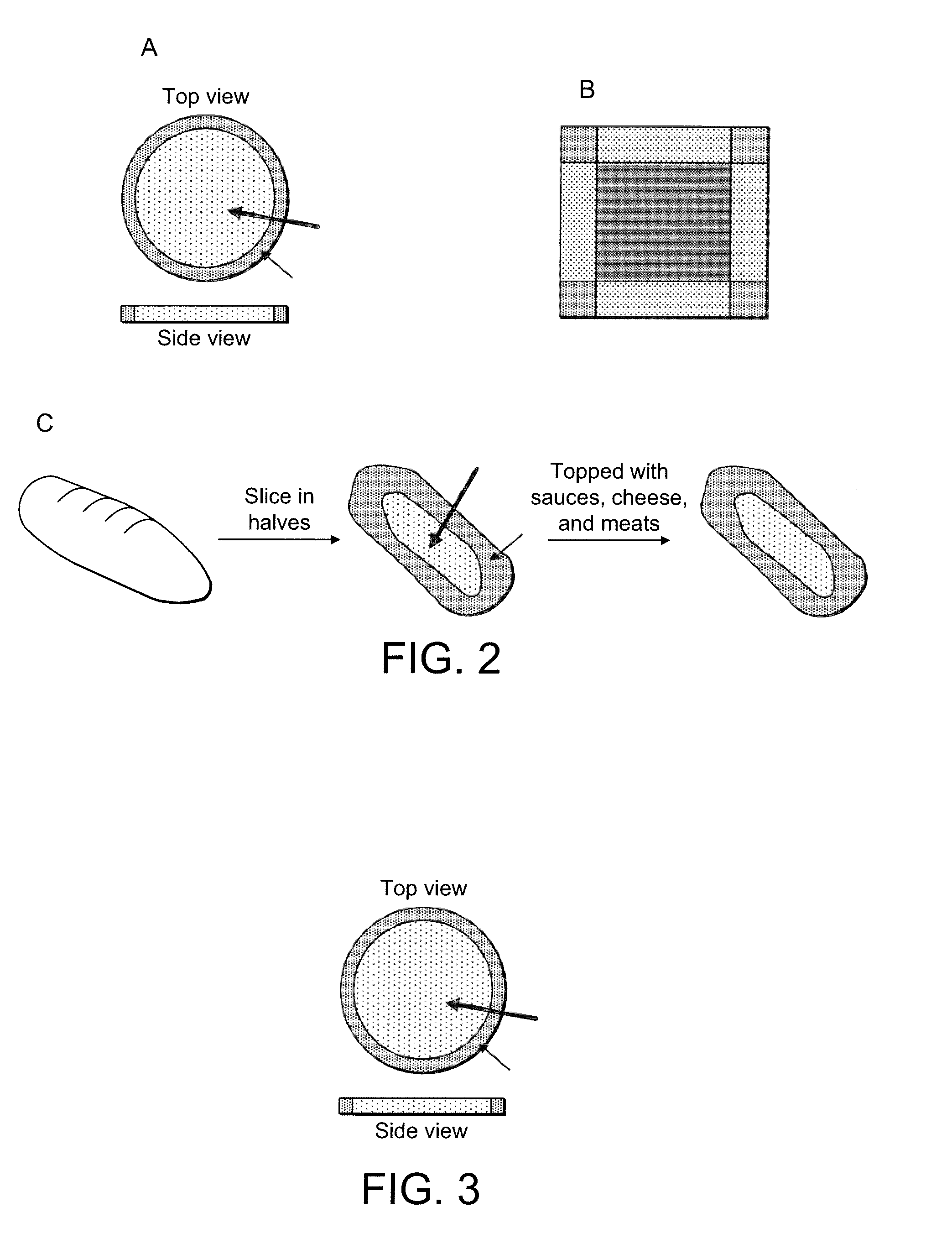 Dough targeting for enhanced microwave reheating