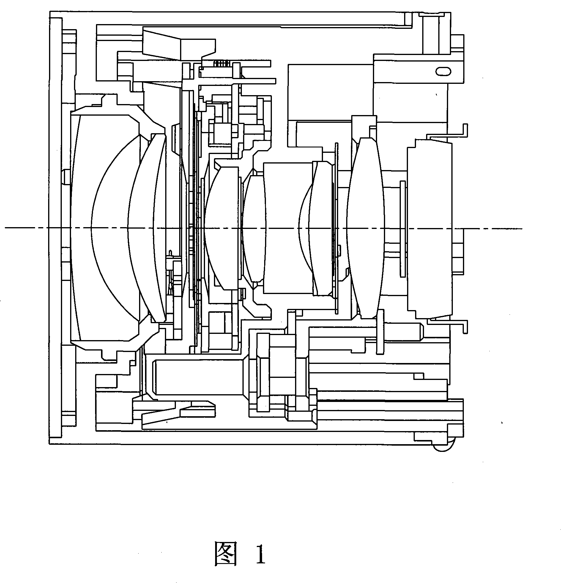 Lens retreat structure