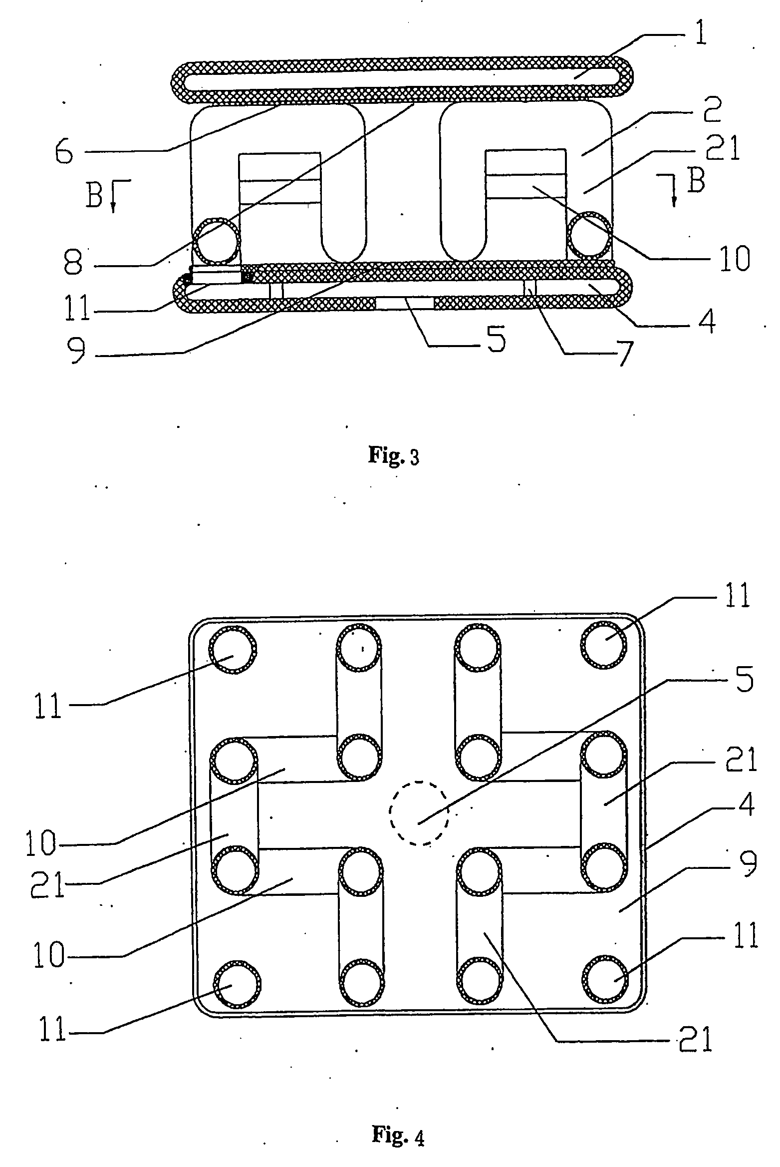 Sandwiched tubular airbags