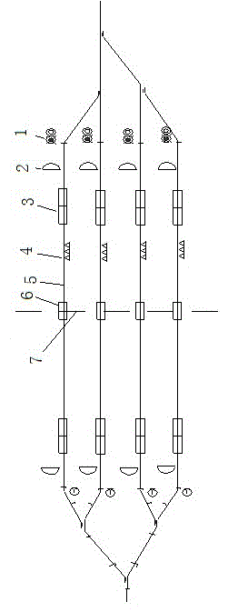 The method of partition operation control of hump slip and tail plane slip in railway marshalling yard