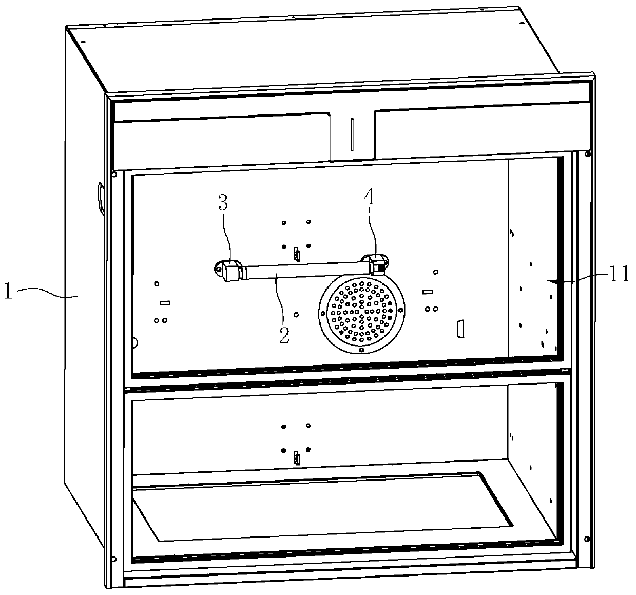 Disinfection cabinet and disinfection method applying same