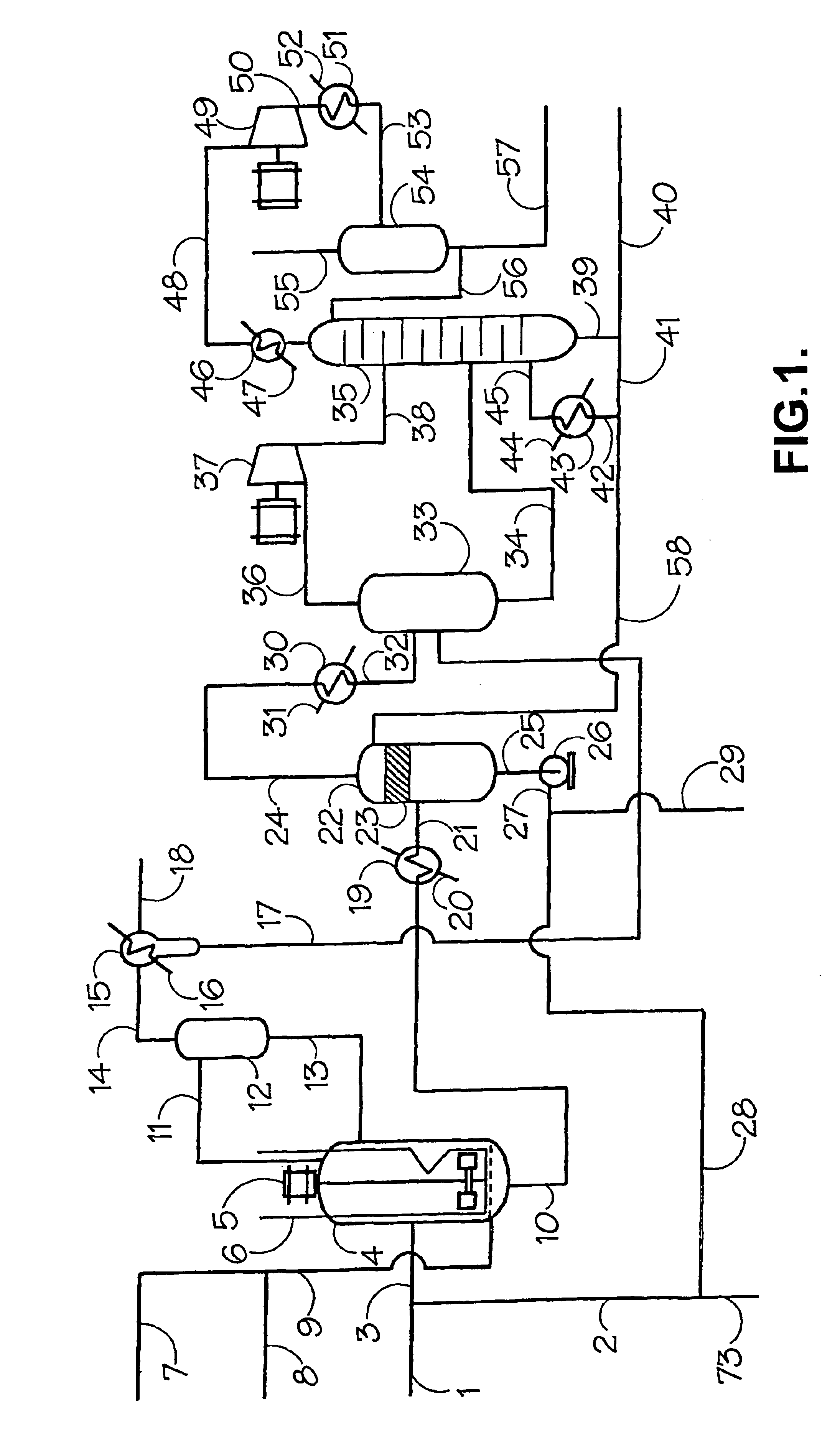 Hydroformylation process with recycle of active rhodium catalyst