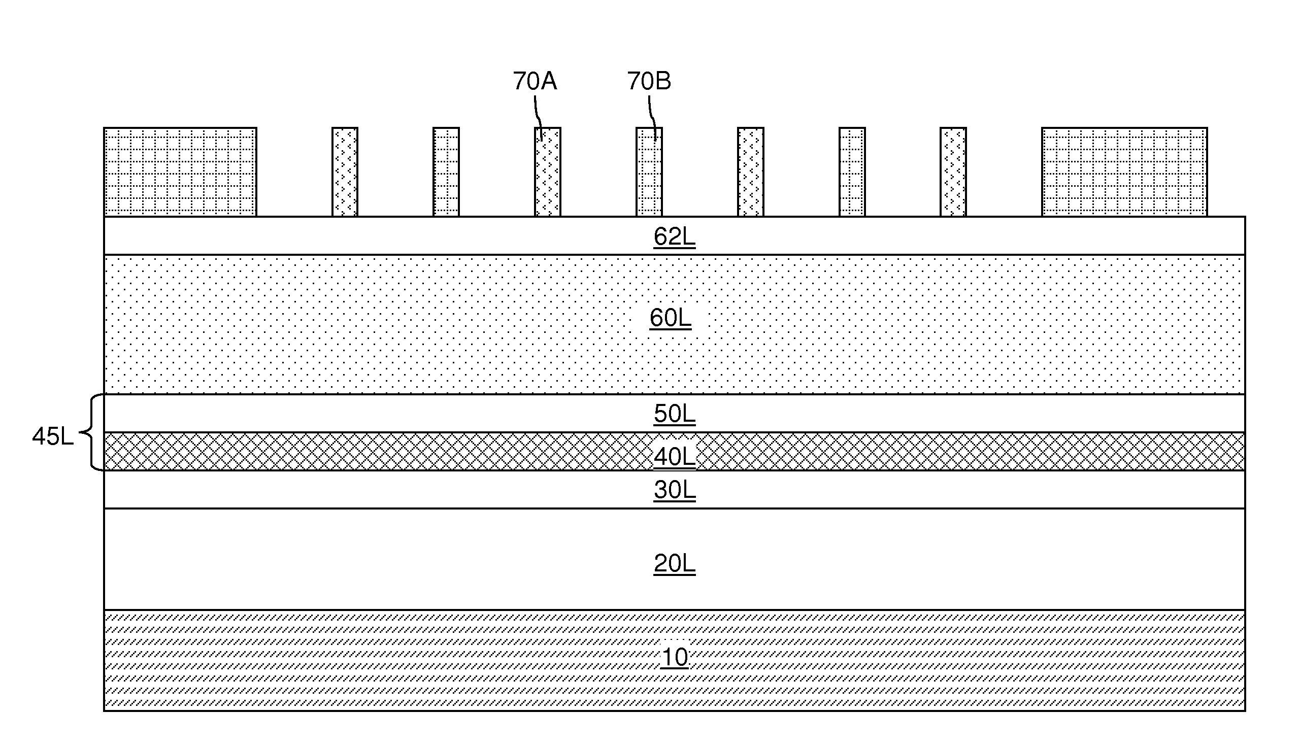 Image transfer process employing a hard mask layer