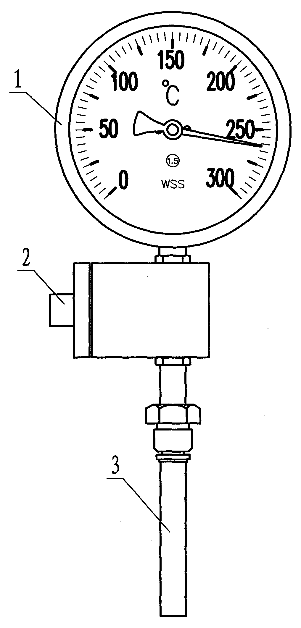 Integral temperature indicator