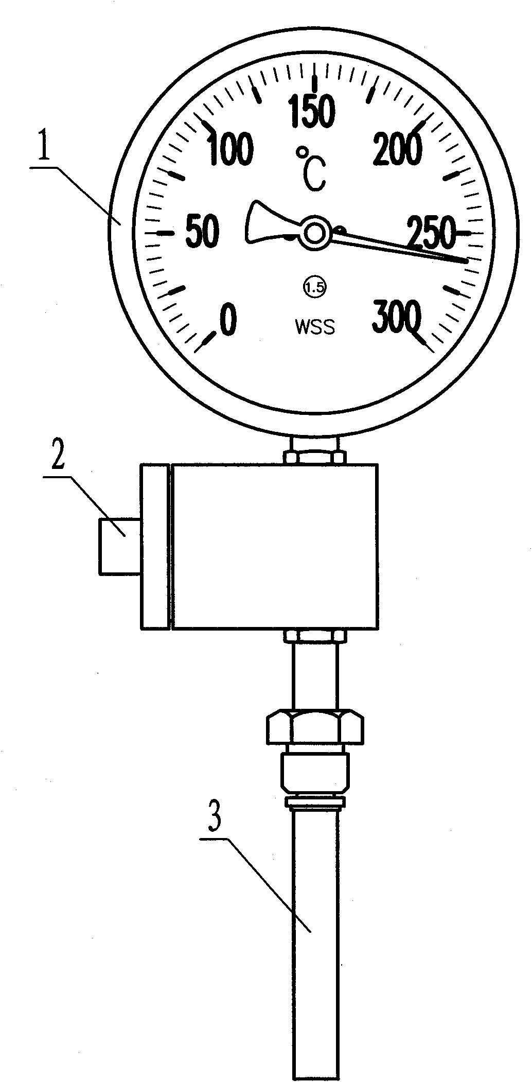 Integral temperature indicator