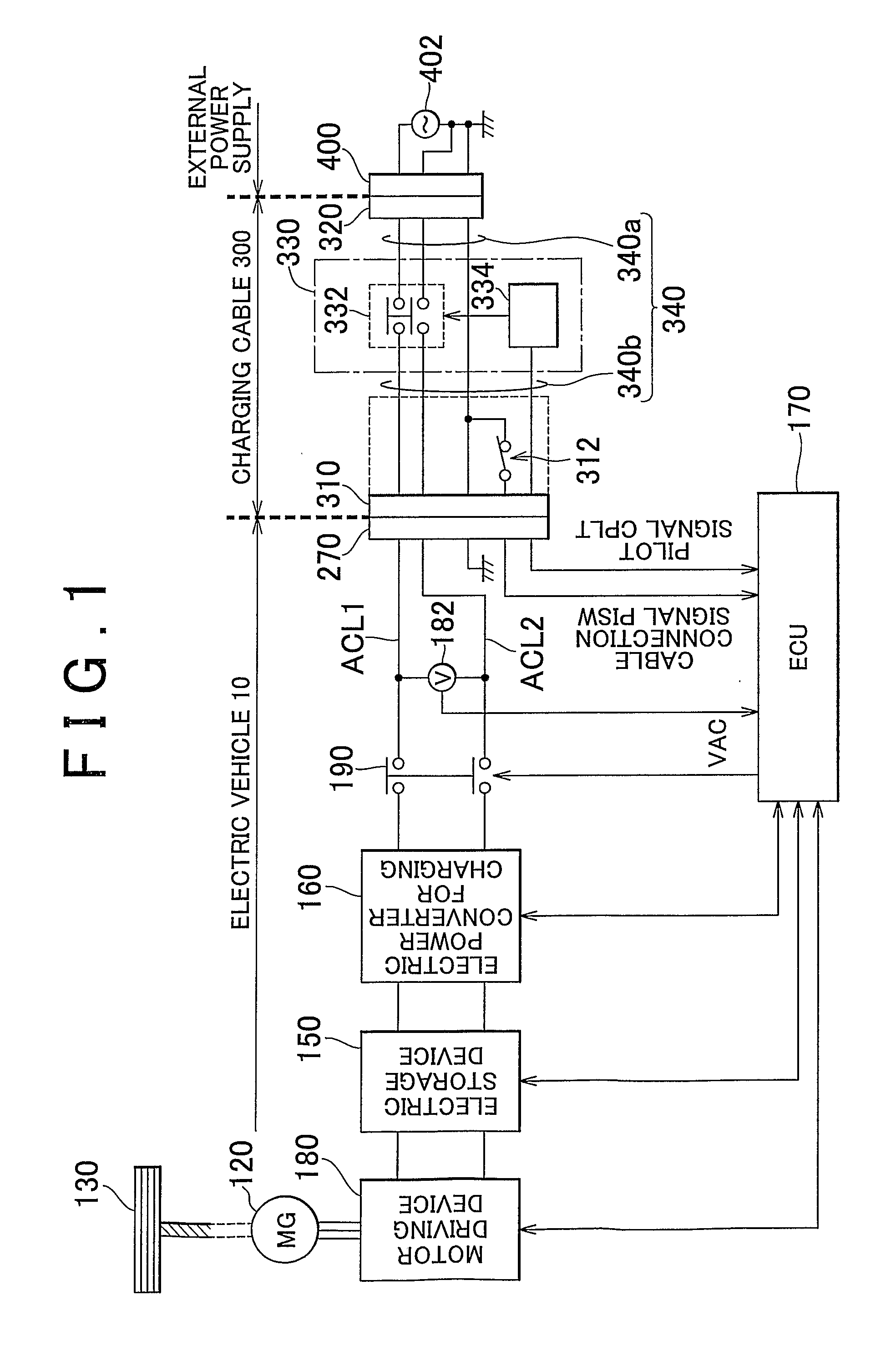 Charging cable for electric vehicle and method of controlling charging cable