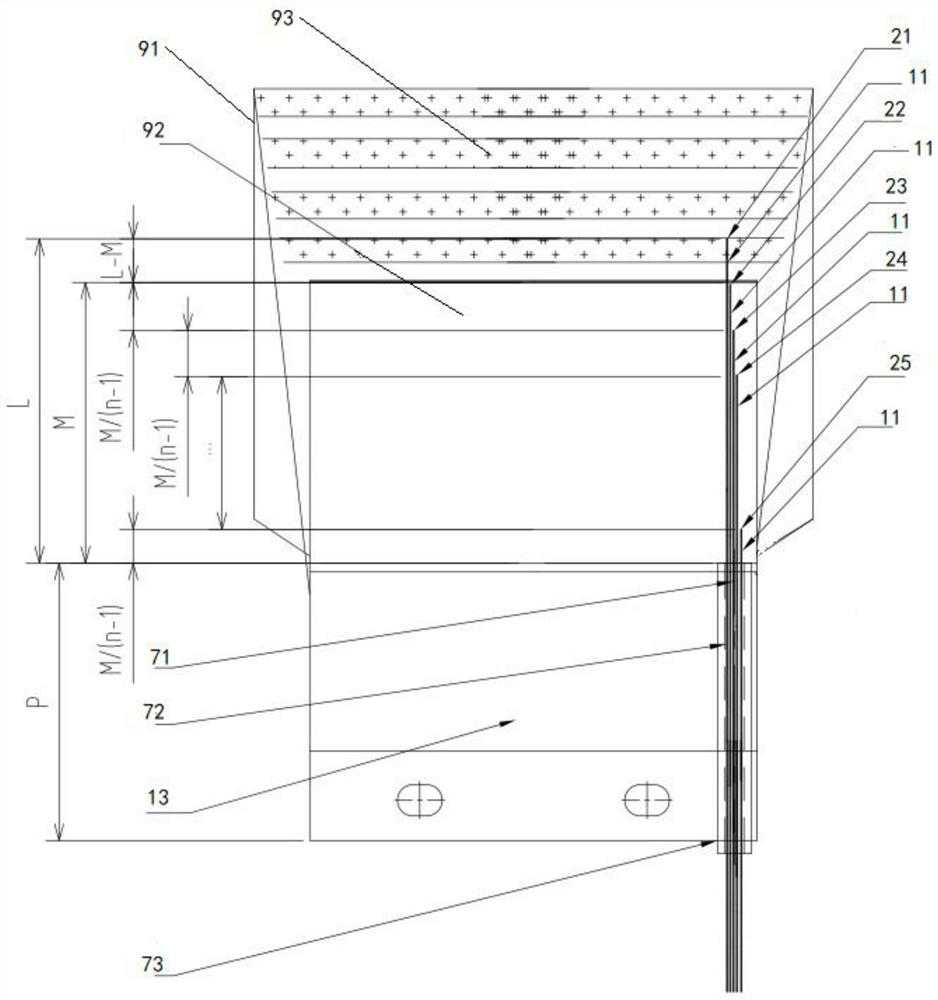 Shield tail brush capable of monitoring abrasion in real time and shield tail brush abrasion real-time monitoring system