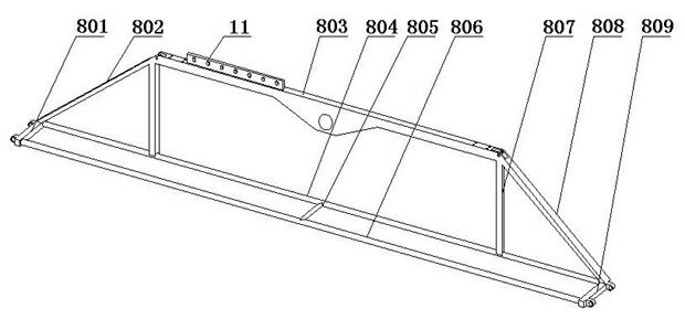 Self-balancing spray boom spraying machine