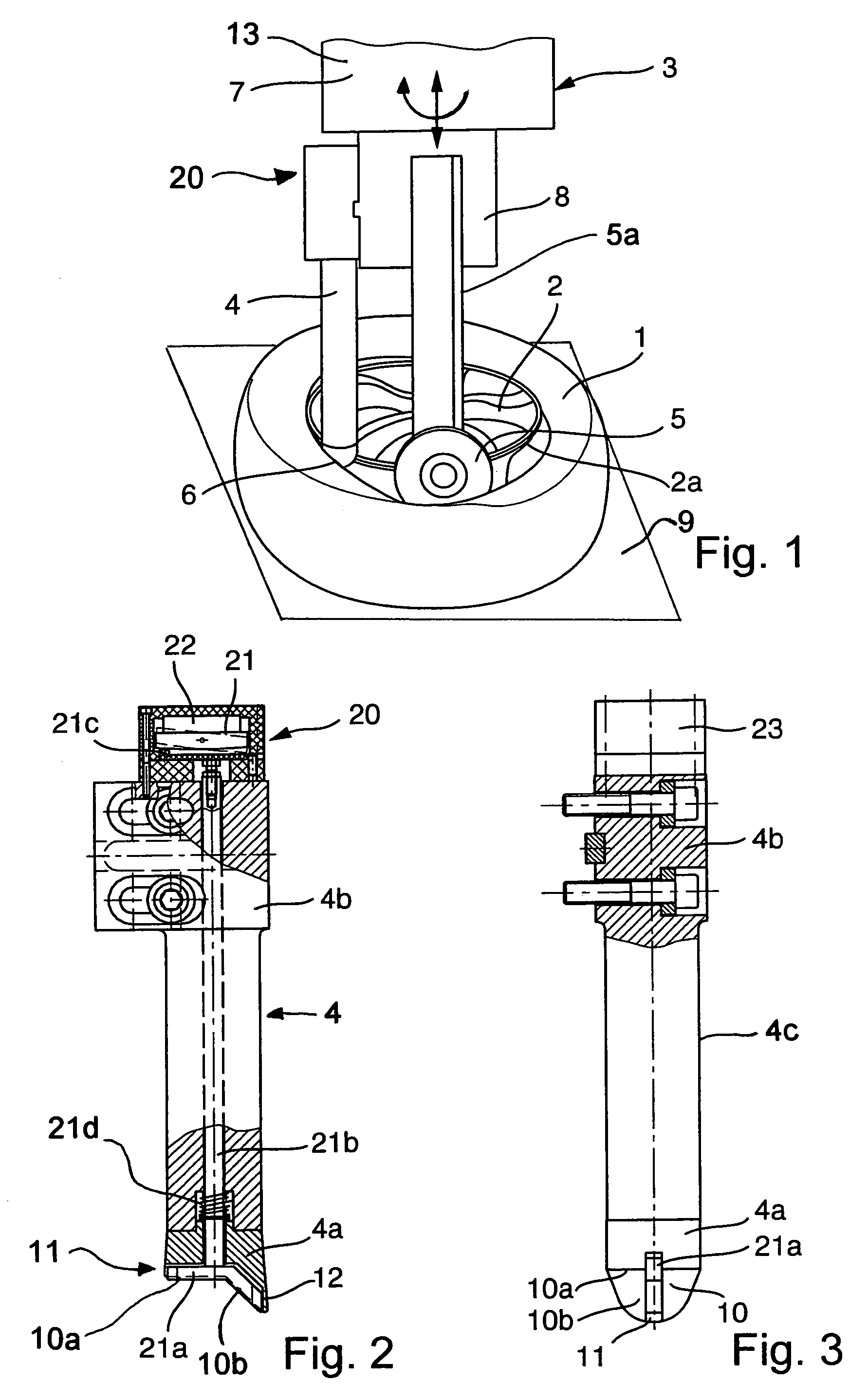 Improper working position detection for tire mounting apparatus and method