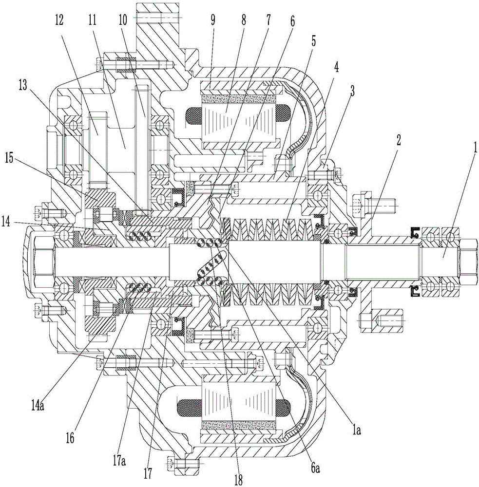 Waveform friction transmission self-adaption automatic speed change drive assembly of external rotor electric machine of electric motorcycle