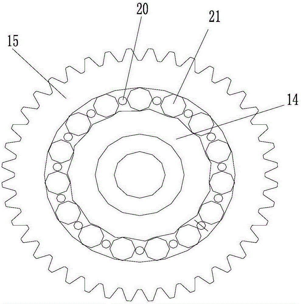 Waveform friction transmission self-adaption automatic speed change drive assembly of external rotor electric machine of electric motorcycle