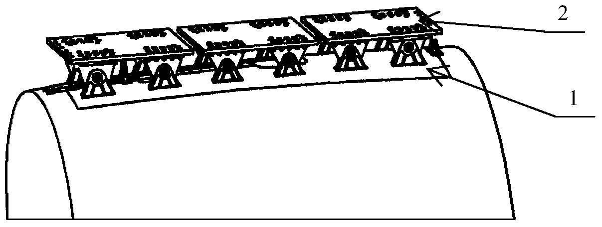 Empennage load applying device used for plane structure strength tests