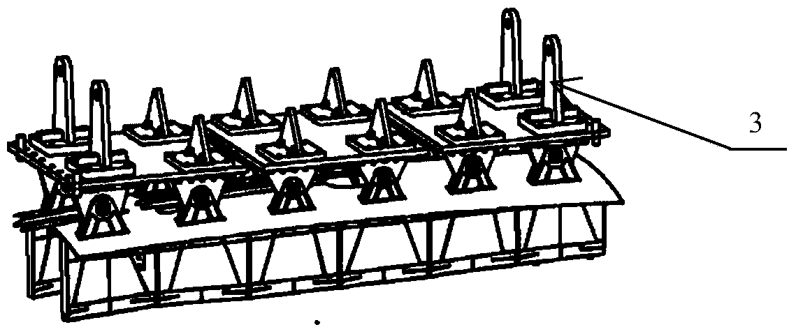 Empennage load applying device used for plane structure strength tests