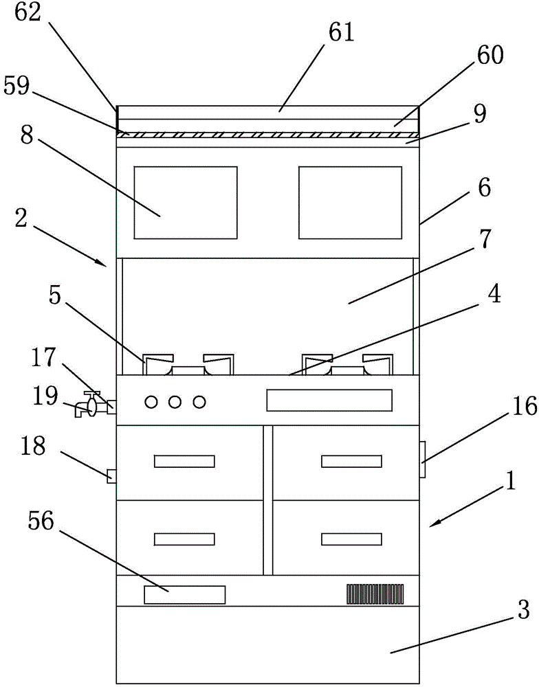 Multifunctional integrated cooker with waste heat collection devices