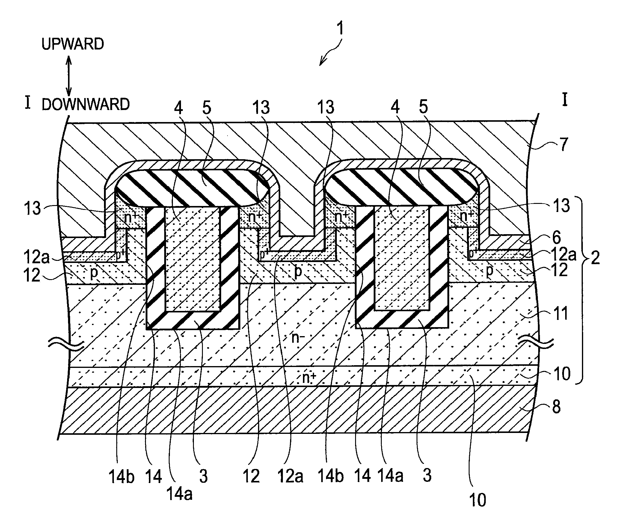 Trench type semiconductor device and fabrication method for the same