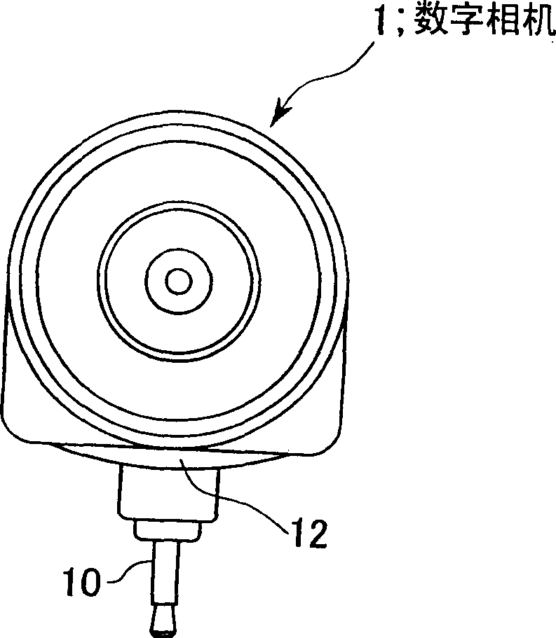 Portable information terminal and digital camera therefor, and portable digital camera information terminal system