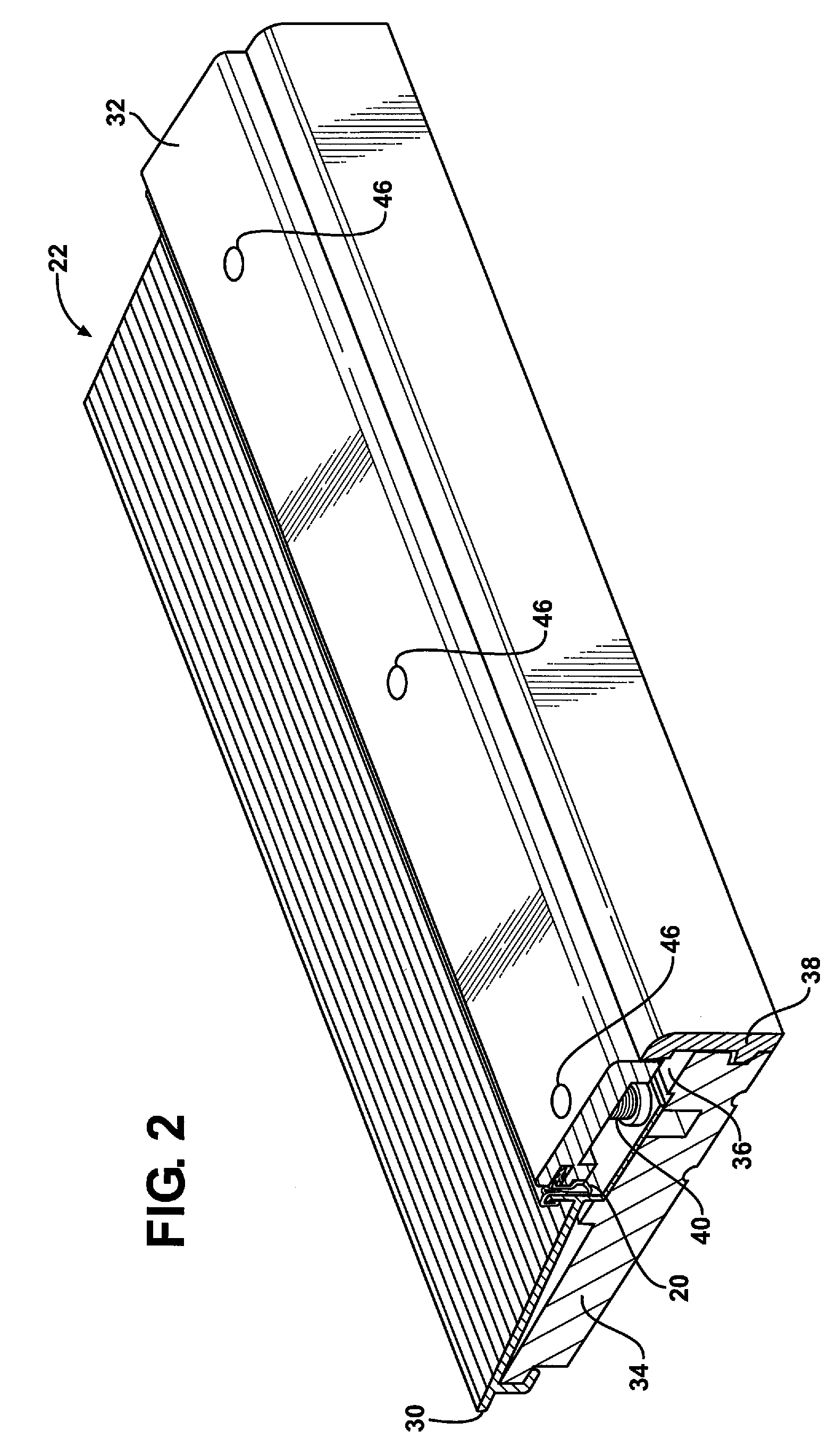 Seal for an adjustable threshold assembly