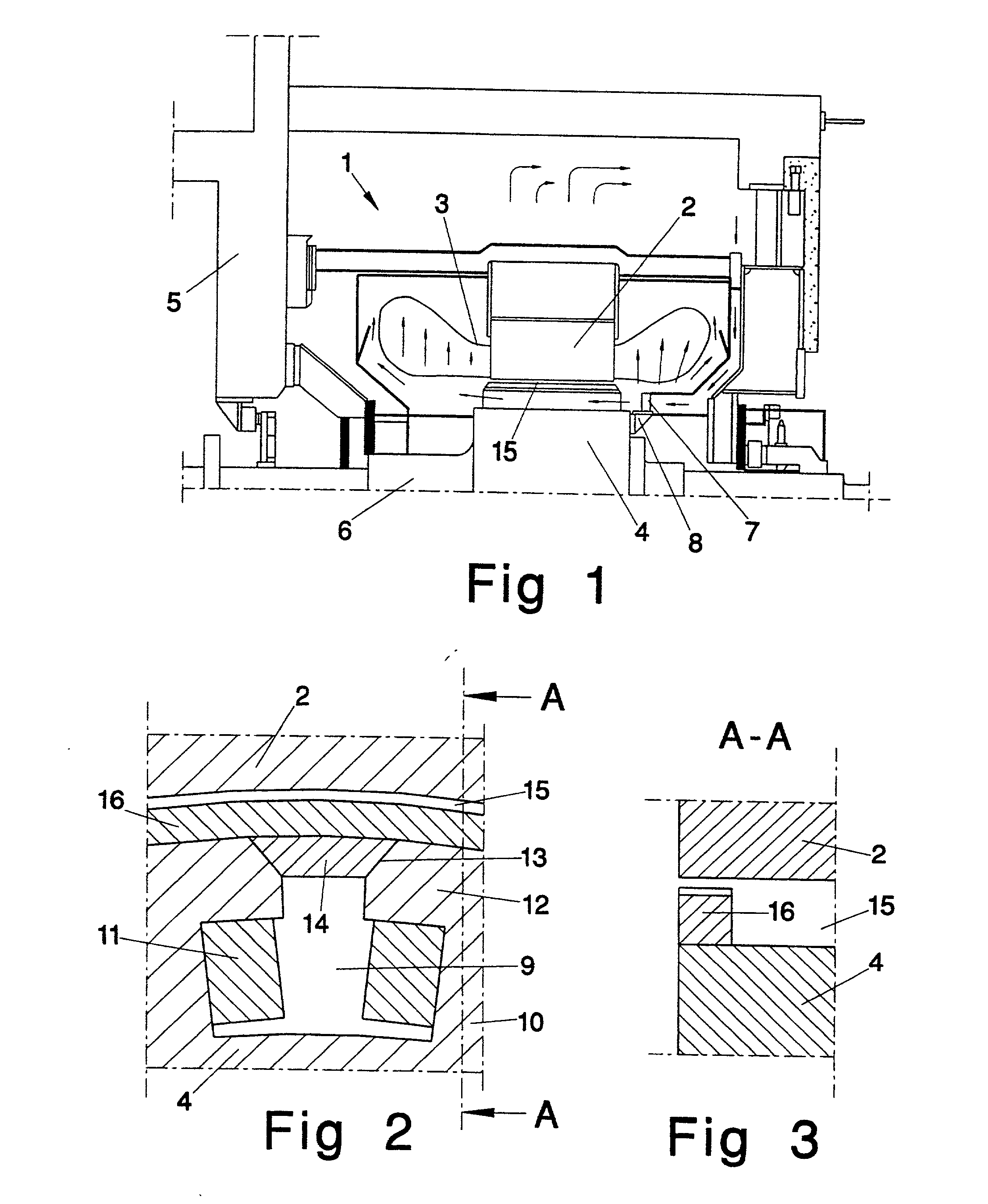 Axial cooling of a rotor