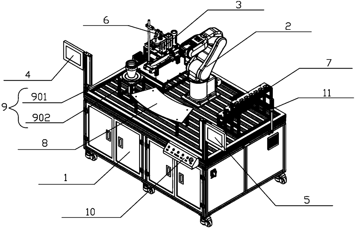 Robot application teaching platform and control system thereof